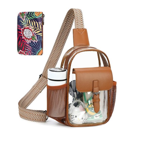 Clear Bag Stadium Events, Clear Crossbody Bag Purses Crossbody :D - Picture 1 of 9